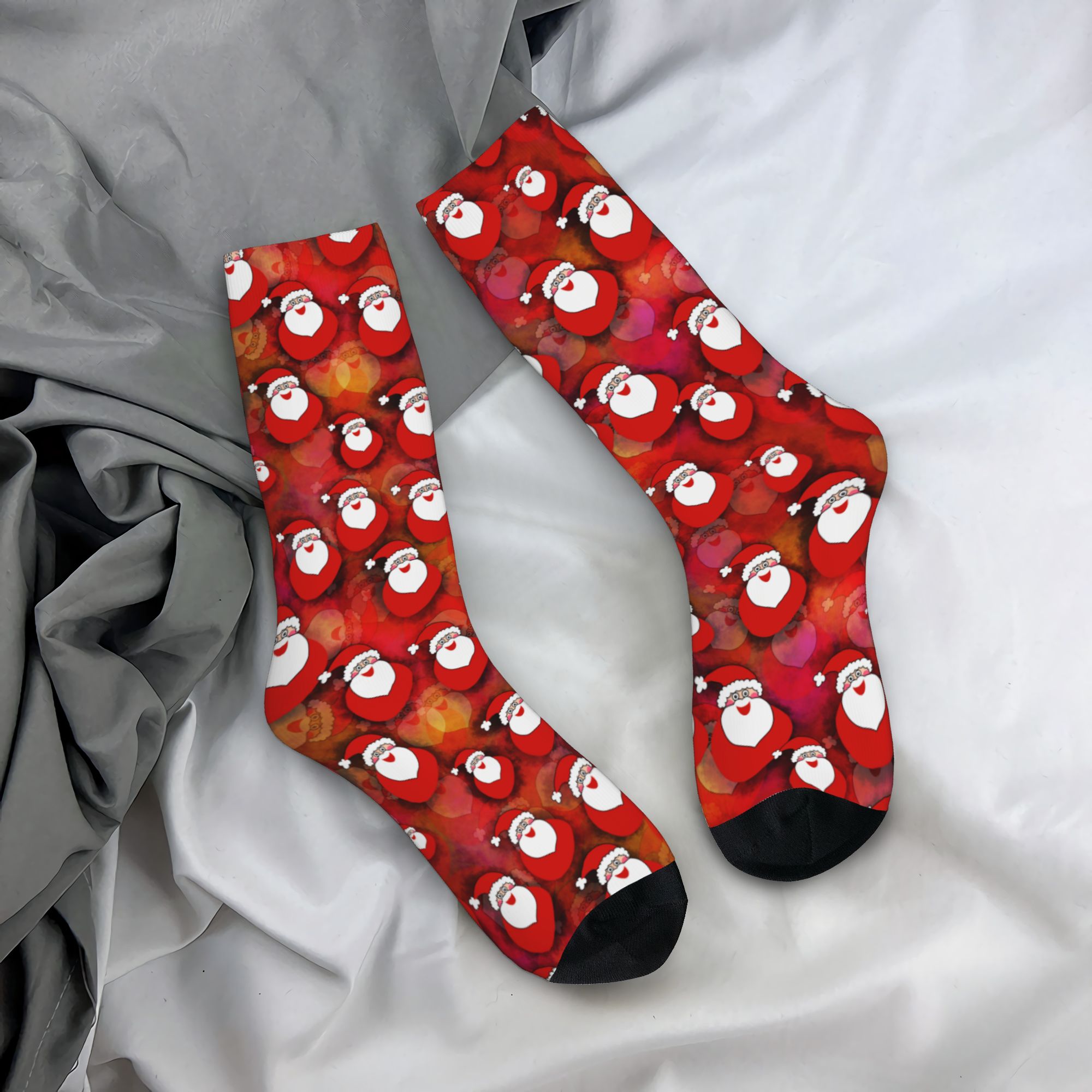 Custom Santa Clause Christmas  - Dress Sock Men recension och pris