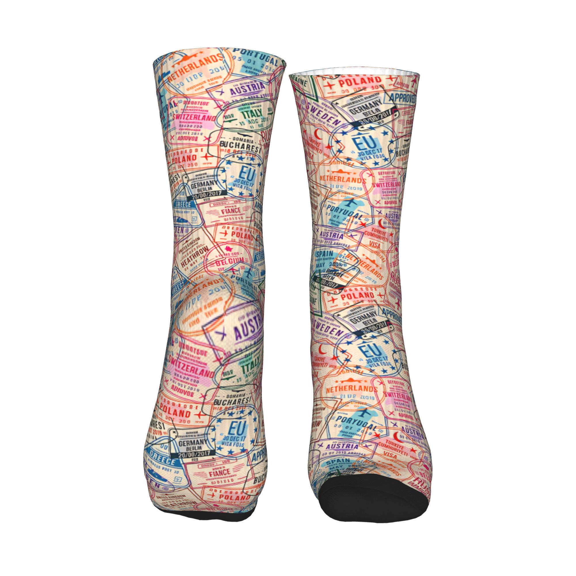 Pastel Europe Travel Collage P - Dress Sock Men recension och pris
